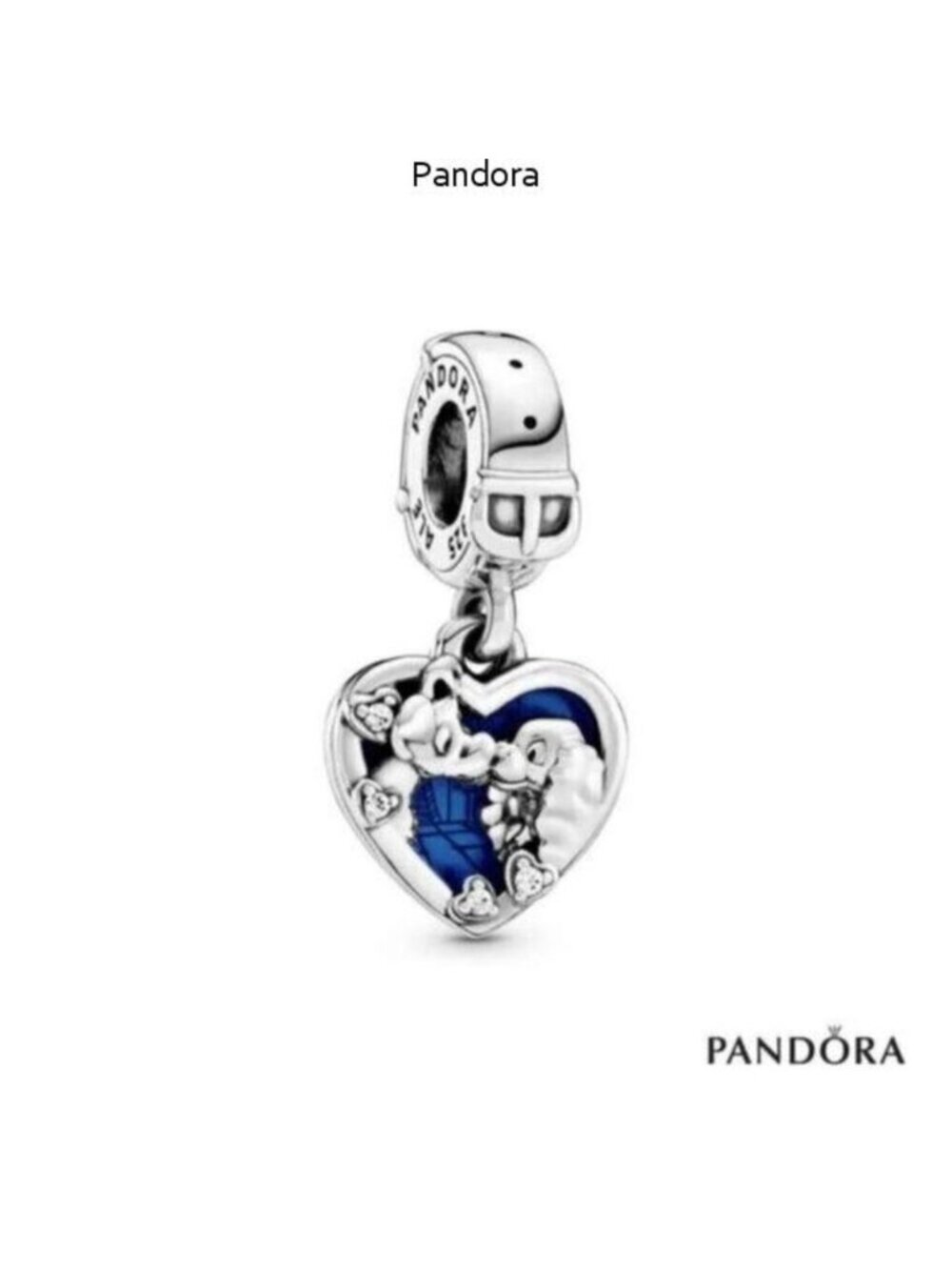 Pandora Lady and the Tramp Heart Dangle Charm